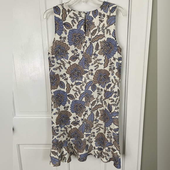 Tommy Hilfiger Linen Blend Sleeveless Provincial Paisley Shift Dress Size 10 - Picture 8 of 14